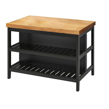 Home Dining Kitchen Island Table Modern Wooden Rectangular Prep Table Without Rack Clearhalo 'furn' 'furn_kitchen_islands_carts' 'Furniture' 'Kitchen & Dining Furniture' 'Kitchen Islands & Carts' 'kitchen_islands_carts' 7359530