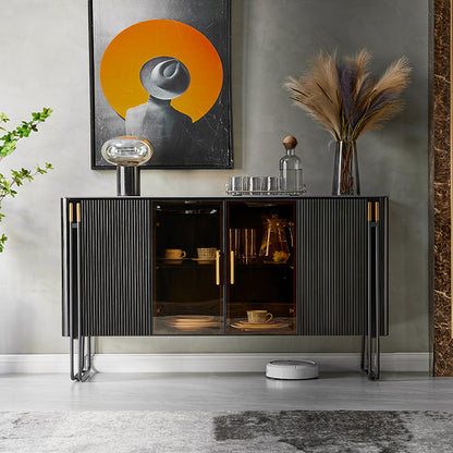 Mobile moderno armadio a 4 porte a buffet in legno ingegnerizzato