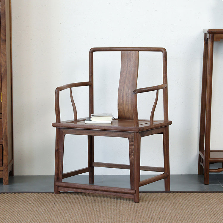 Modern Kitchen Dining Chair Solid Wood Open Back Dining Chair Clearhalo 'Dining Chairs' 'Dining Tables & Seating' 'dining_chair' 'furn' 'furn_dining_chair' 'Furniture' 'Kitchen & Dining Furniture' 7359927