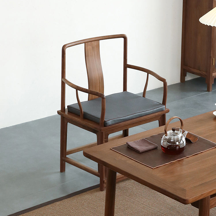 Modern Kitchen Dining Chair Solid Wood Open Back Dining Chair Clearhalo 'Dining Chairs' 'Dining Tables & Seating' 'dining_chair' 'furn' 'furn_dining_chair' 'Furniture' 'Kitchen & Dining Furniture' 7359930