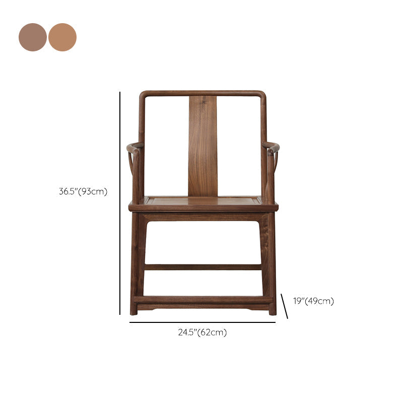 Modern Kitchen Dining Chair Solid Wood Open Back Dining Chair Clearhalo 'Dining Chairs' 'Dining Tables & Seating' 'dining_chair' 'furn' 'furn_dining_chair' 'Furniture' 'Kitchen & Dining Furniture' 7359946