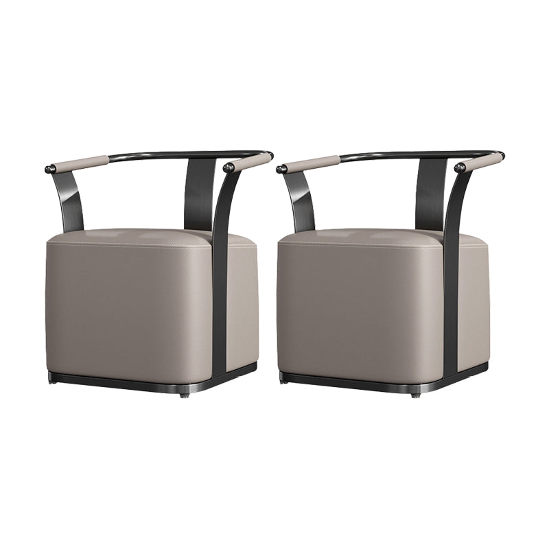 Nordic Style Dining Chair Upholstered Arm Chair for Dining Room