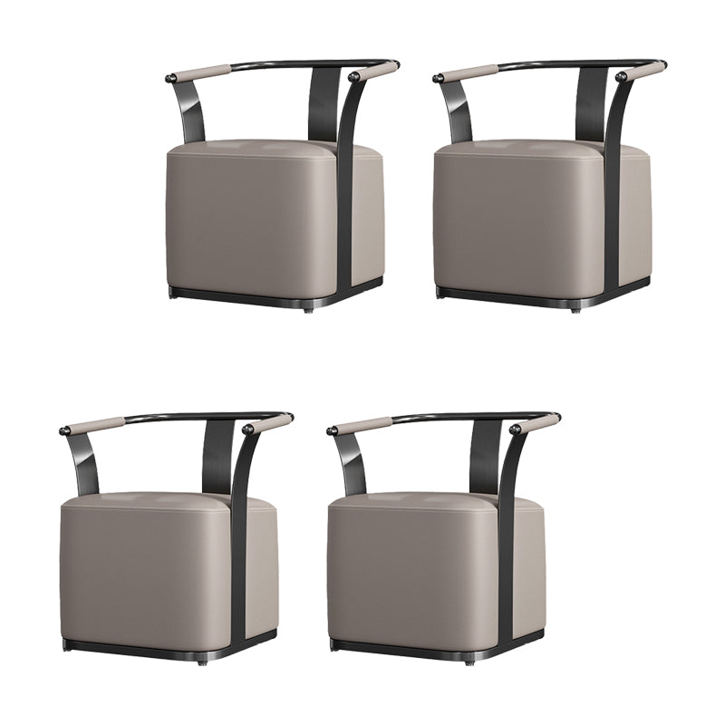 Nordic Style Dining Chair Upholstered Arm Chair for Dining Room