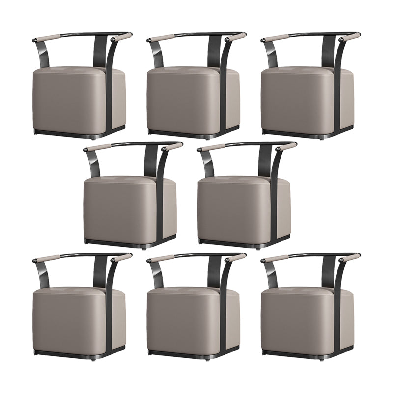 Nordic Style Dining Chair Upholstered Arm Chair for Dining Room