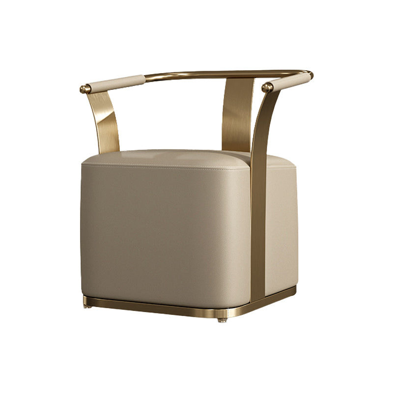 Nordic Style Dining Chair Upholstered Arm Chair for Dining Room