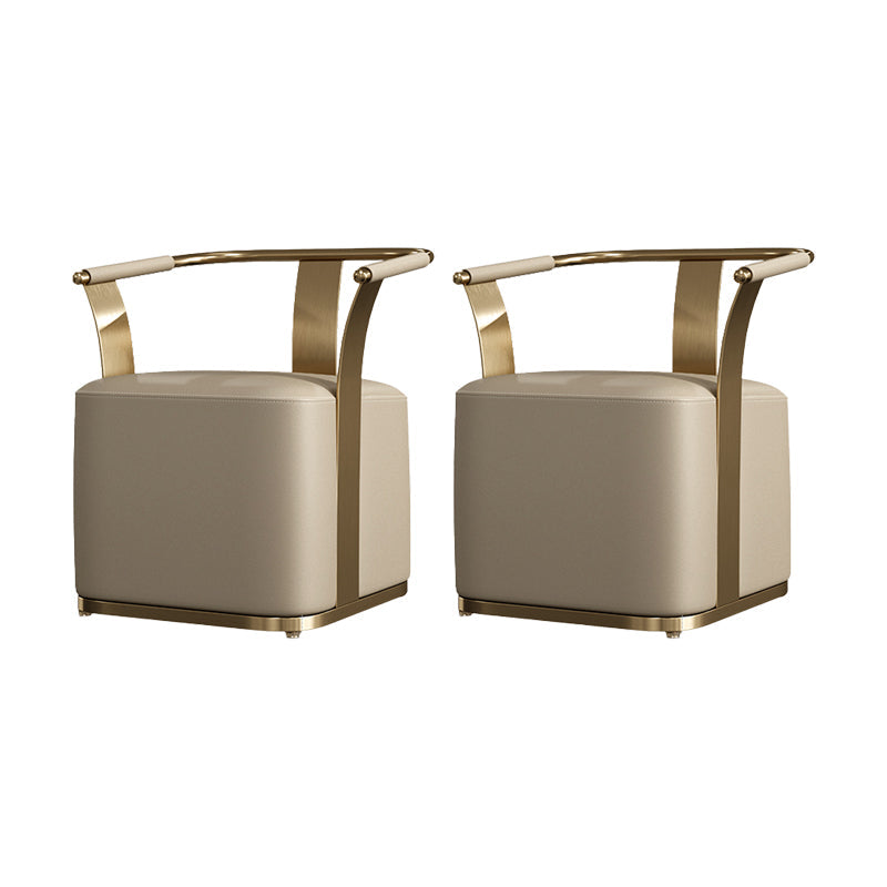 Nordic Style Dining Chair Upholstered Arm Chair for Dining Room