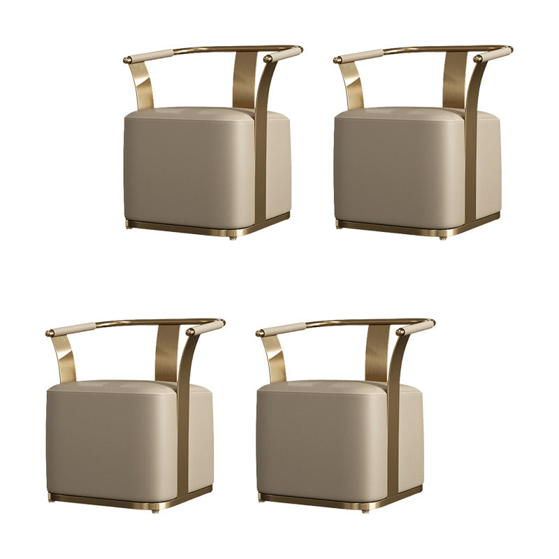 Nordic Style Dining Chair Upholstered Arm Chair for Dining Room