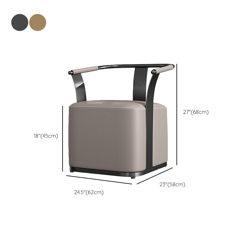 Nordic Style Dining Chair Upholstered Arm Chair for Dining Room