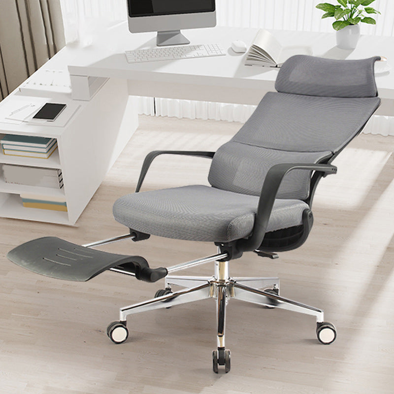 Modern Slide Office Chair Fixed Arms No Distressing Chair with Breathable Back Clearhalo 'furn' 'furn_office_chair' 'Furniture' 'Office Chairs' 'Office Furniture' 'office_chair' 7360109