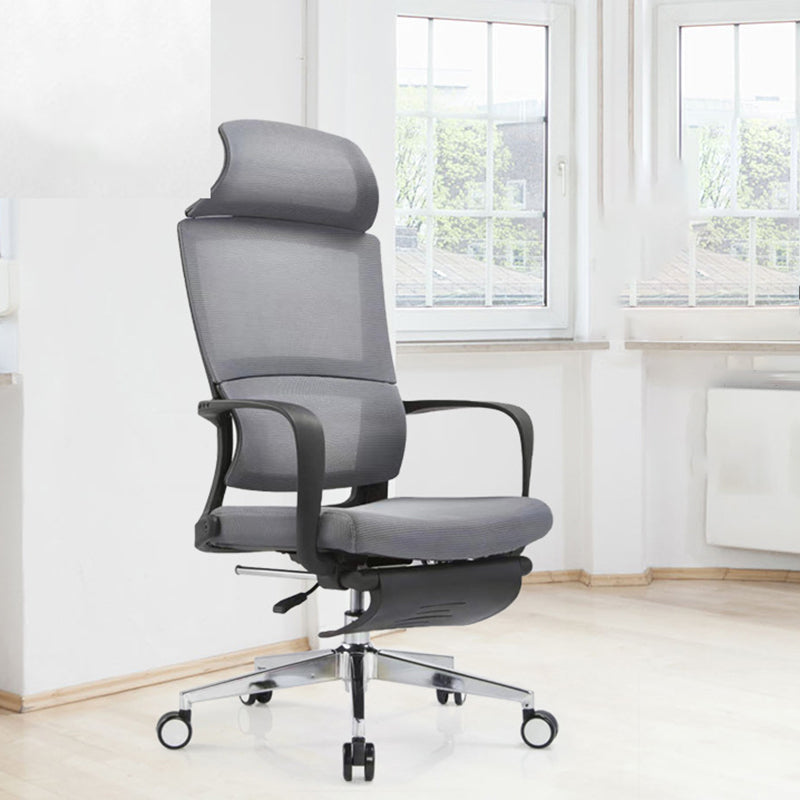 Modern Slide Office Chair Fixed Arms No Distressing Chair with Breathable Back Clearhalo 'furn' 'furn_office_chair' 'Furniture' 'Office Chairs' 'Office Furniture' 'office_chair' 7360114