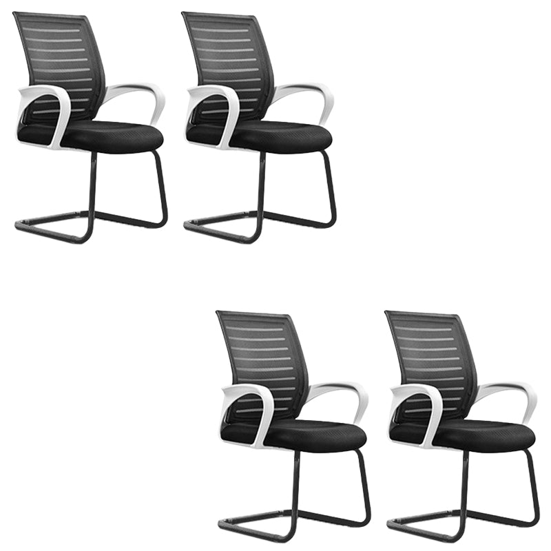 Zeitgenössischer Schreibtischstuhl Keine Räder mitten zurück