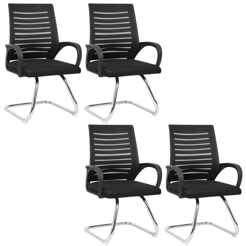 Zeitgenössischer Schreibtischstuhl Keine Räder mitten zurück