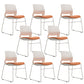 Contemporary No Arm Task Chair Orange Conference Chair for Office
