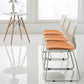 Contemporary No Arm Task Chair Orange Conference Chair for Office