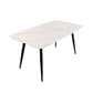 Sintered Stone Dining Table 4 Legs Dining Room Table for Kitchen Clearhalo 'Dining Tables & Seating' 'Dining Tables' 'dining_table' 'furn' 'furn_dining_table' 'Furniture' 'Kitchen & Dining Furniture' 7360680