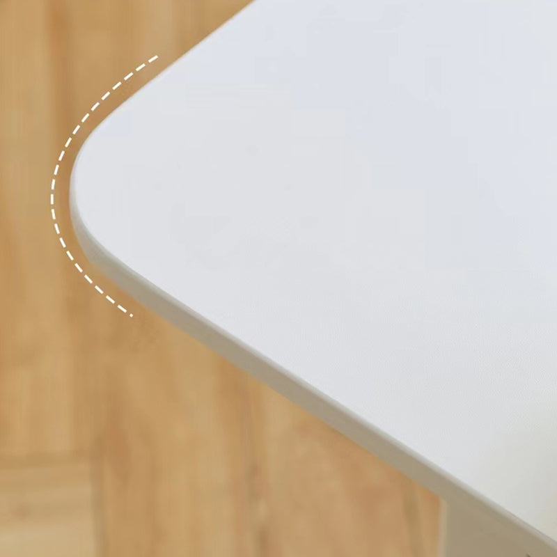 Table à manger rectangulaire avec cadre noir, Table de dinette moderne pour cuisine