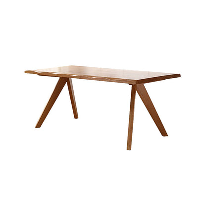 Brown 4 Legs Dining Room Dinner Kitchen Table Modern Dining Room Table Dark Brown Without Chairs Clearhalo 'Dining Tables & Seating' 'Dining Tables' 'dining_table' 'furn' 'furn_dining_table' 'Furniture' 'Kitchen & Dining Furniture' 7360705