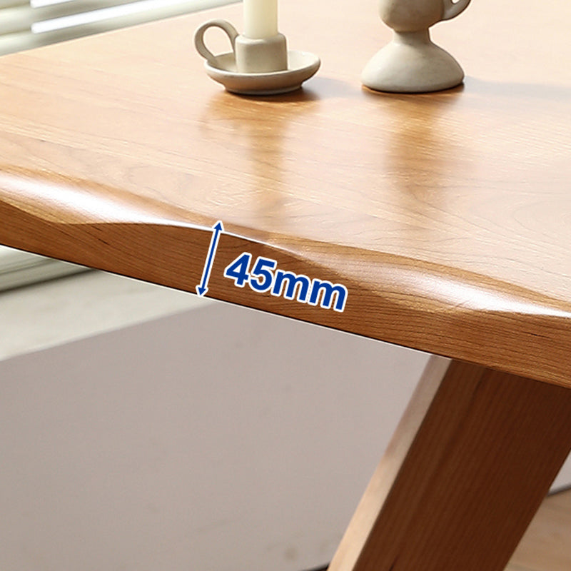 Brown 4 Legs Dining Room Dinner Kitchen Table Modern Dining Room Table Clearhalo 'Dining Tables & Seating' 'Dining Tables' 'dining_table' 'furn' 'furn_dining_table' 'Furniture' 'Kitchen & Dining Furniture' 7360708