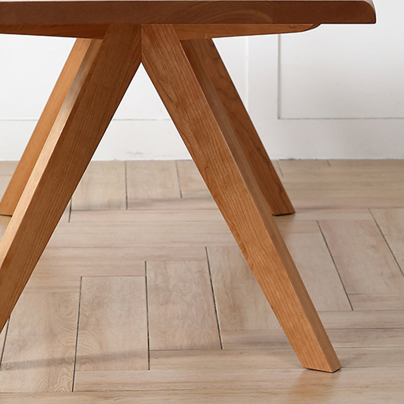 Brown 4 Legs Dining Room Dinner Kitchen Table Modern Dining Room Table Clearhalo 'Dining Tables & Seating' 'Dining Tables' 'dining_table' 'furn' 'furn_dining_table' 'Furniture' 'Kitchen & Dining Furniture' 7360710