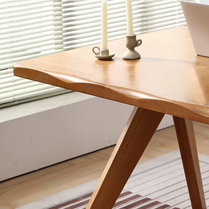 Brown 4 Legs Dining Room Dinner Kitchen Table Modern Dining Room Table Clearhalo 'Dining Tables & Seating' 'Dining Tables' 'dining_table' 'furn' 'furn_dining_table' 'Furniture' 'Kitchen & Dining Furniture' 7360711