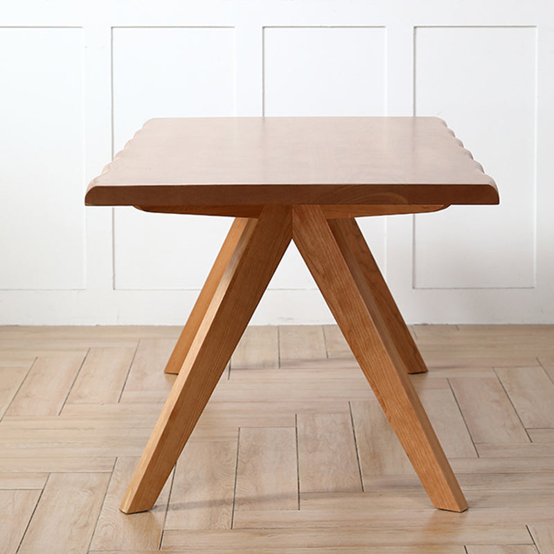 Brown 4 Legs Dining Room Dinner Kitchen Table Modern Dining Room Table Clearhalo 'Dining Tables & Seating' 'Dining Tables' 'dining_table' 'furn' 'furn_dining_table' 'Furniture' 'Kitchen & Dining Furniture' 7360712