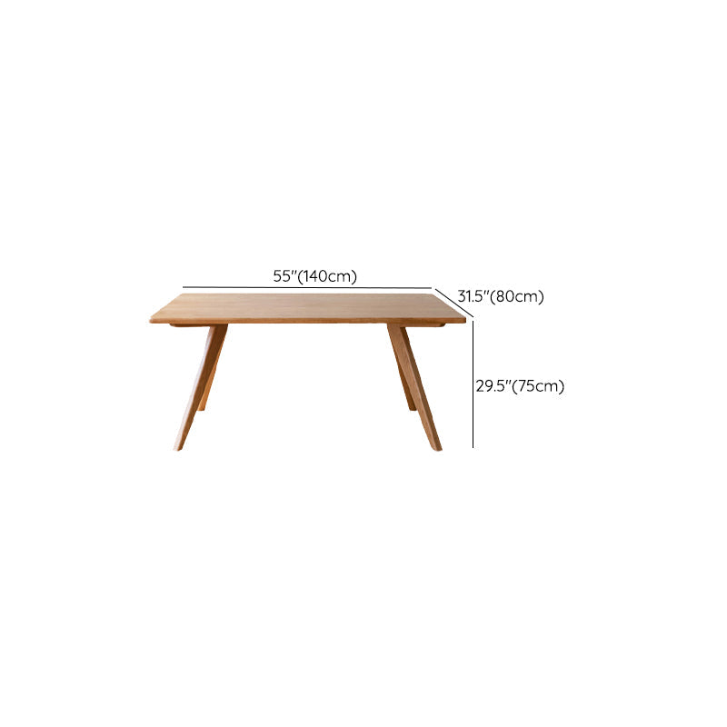 Brown 4 Legs Dining Room Dinner Kitchen Table Modern Dining Room Table Clearhalo 'Dining Tables & Seating' 'Dining Tables' 'dining_table' 'furn' 'furn_dining_table' 'Furniture' 'Kitchen & Dining Furniture' 7360713