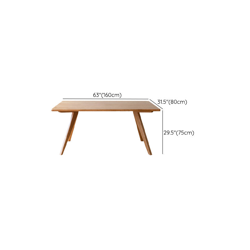 Brown 4 Legs Dining Room Dinner Kitchen Table Modern Dining Room Table Clearhalo 'Dining Tables & Seating' 'Dining Tables' 'dining_table' 'furn' 'furn_dining_table' 'Furniture' 'Kitchen & Dining Furniture' 7360715