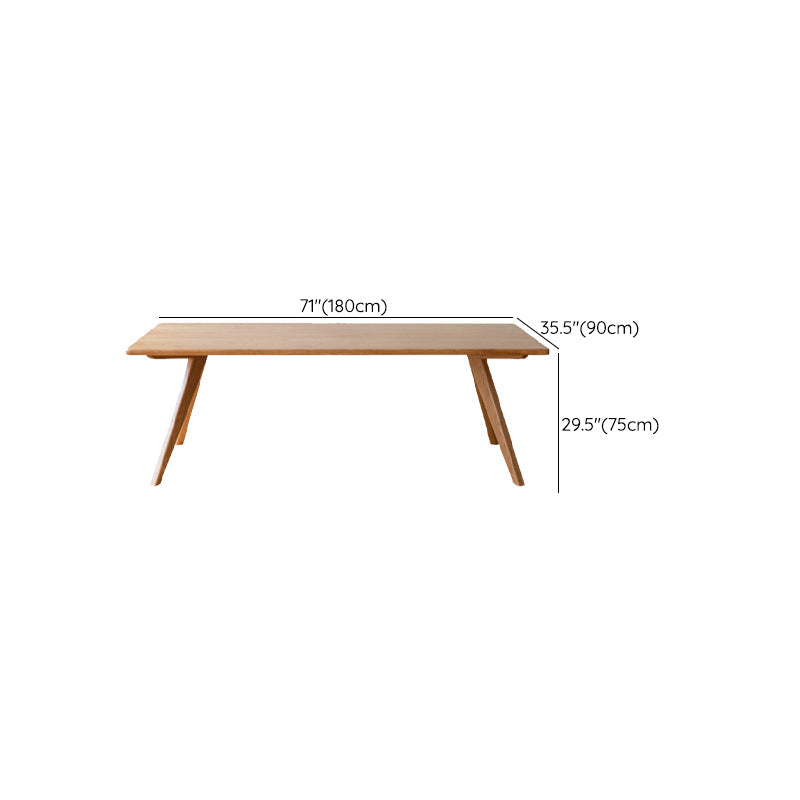 Brown 4 Legs Dining Room Dinner Kitchen Table Modern Dining Room Table Clearhalo 'Dining Tables & Seating' 'Dining Tables' 'dining_table' 'furn' 'furn_dining_table' 'Furniture' 'Kitchen & Dining Furniture' 7360717