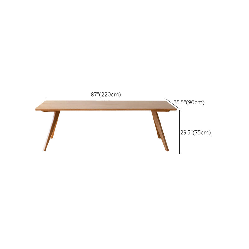 Brown 4 Legs Dining Room Dinner Kitchen Table Modern Dining Room Table Clearhalo 'Dining Tables & Seating' 'Dining Tables' 'dining_table' 'furn' 'furn_dining_table' 'Furniture' 'Kitchen & Dining Furniture' 7360721