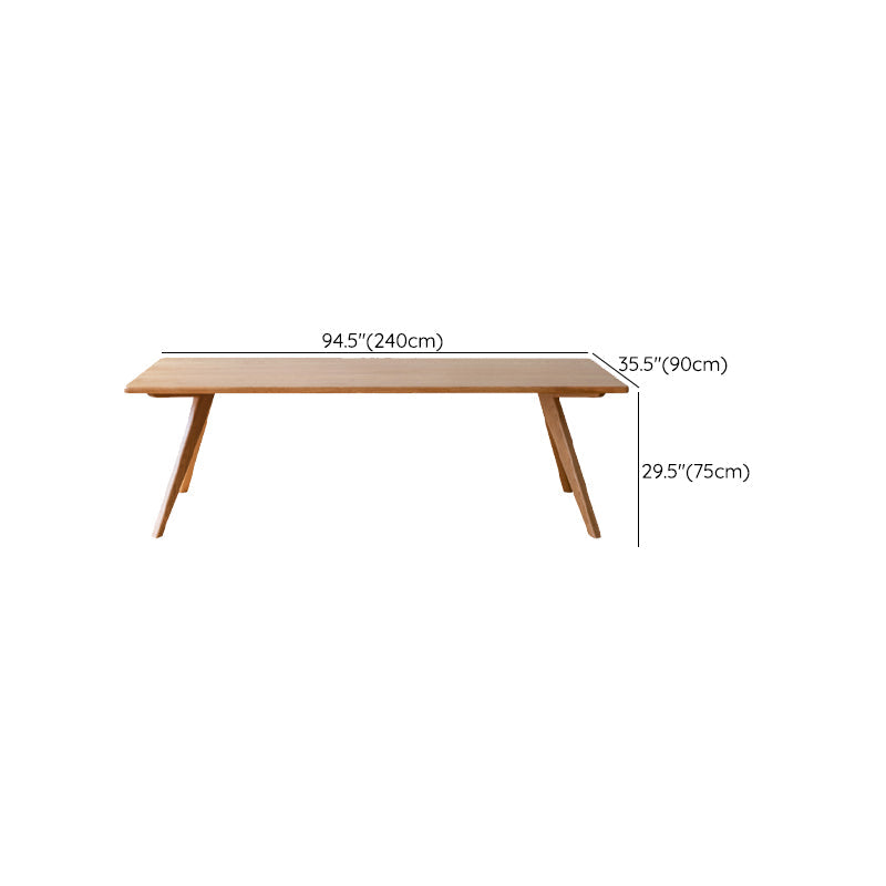 Brown 4 Legs Dining Room Dinner Kitchen Table Modern Dining Room Table Clearhalo 'Dining Tables & Seating' 'Dining Tables' 'dining_table' 'furn' 'furn_dining_table' 'Furniture' 'Kitchen & Dining Furniture' 7360723