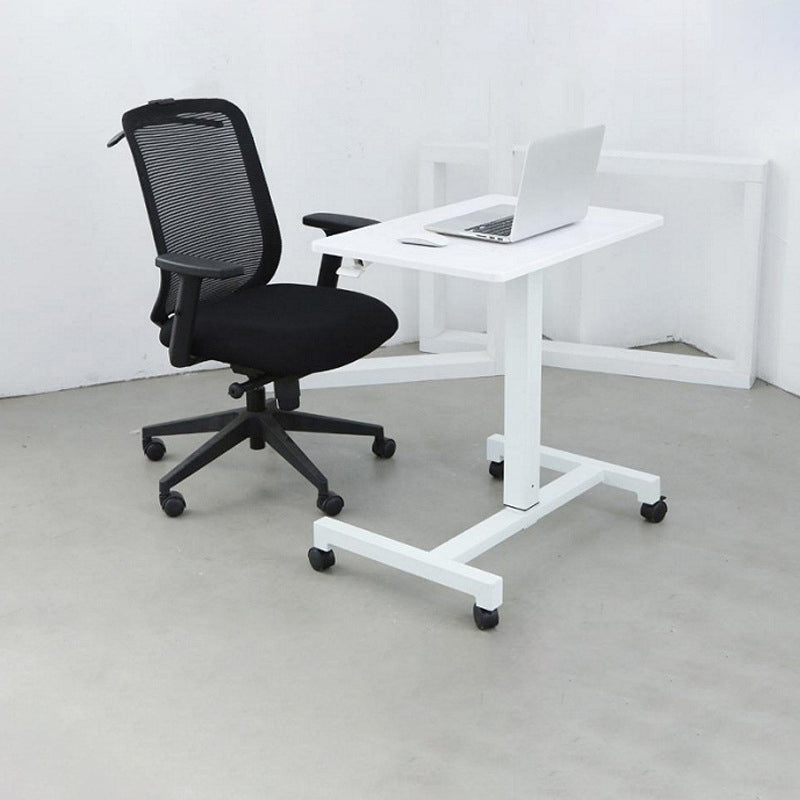 Modern Style Office Desk Rectangular Shape Black/Brown/White Movable ...