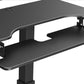 Rectangular Shaped Mobile Laptop Table Wood Writing Desk in Black/White