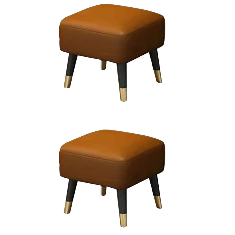 Quadratische glamourige, wasserfeste reine Farbe echter Lederwürfel Osmanischer Osmanisch