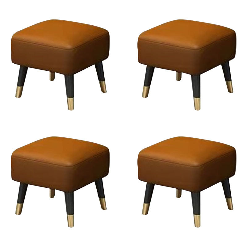 Quadratische glamourige, wasserfeste reine Farbe echter Lederwürfel Osmanischer Osmanisch