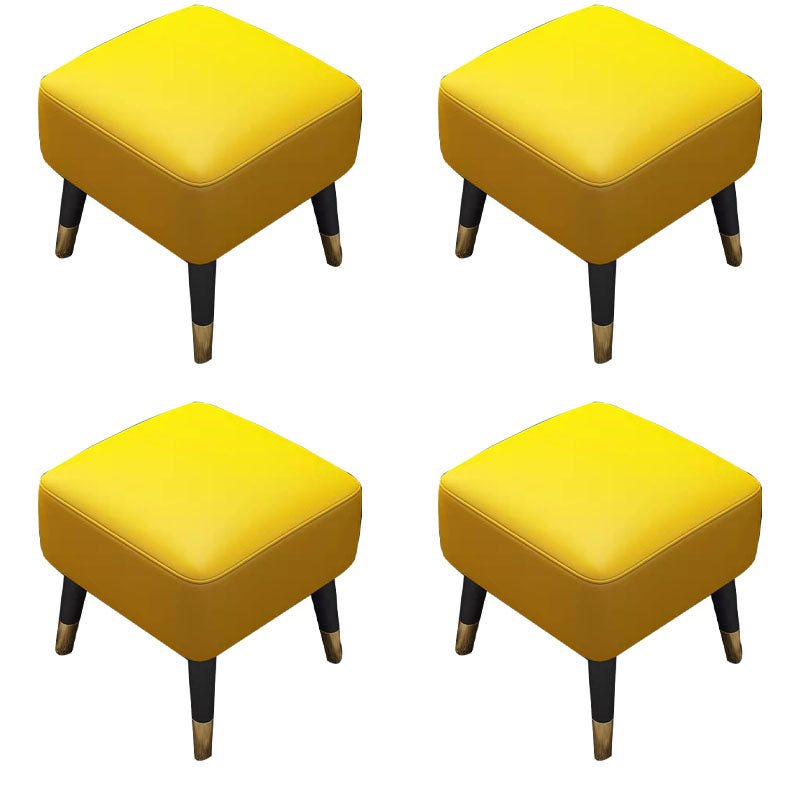 Quadratische glamourige, wasserfeste reine Farbe echter Lederwürfel Osmanischer Osmanisch