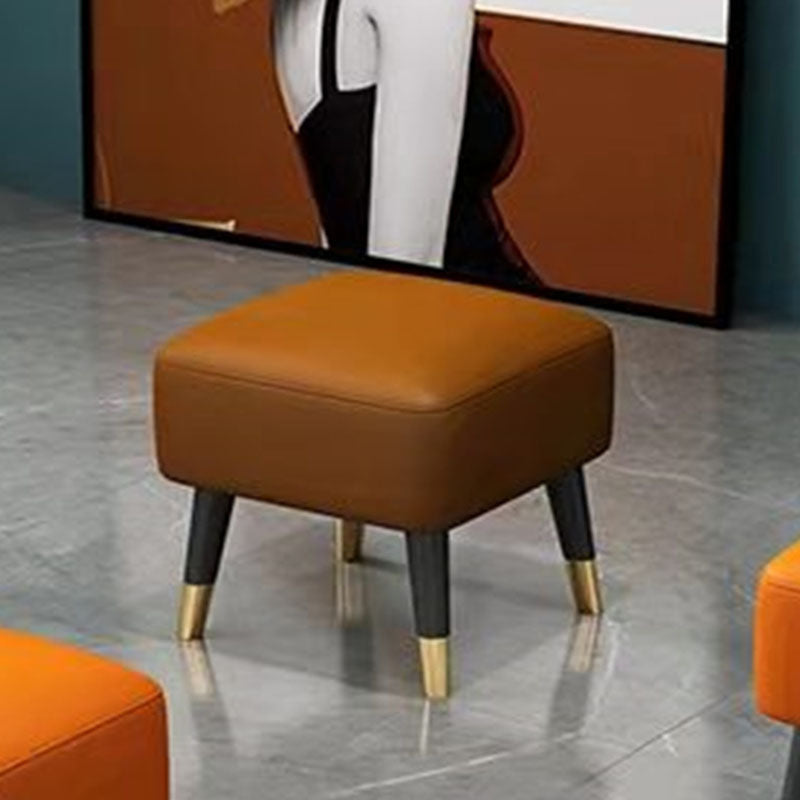 Quadratische glamourige, wasserfeste reine Farbe echter Lederwürfel Osmanischer Osmanisch