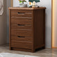 Cofre vertical dormitorio de madera sólida de 16 "W Cofre de almacenamiento con cajones