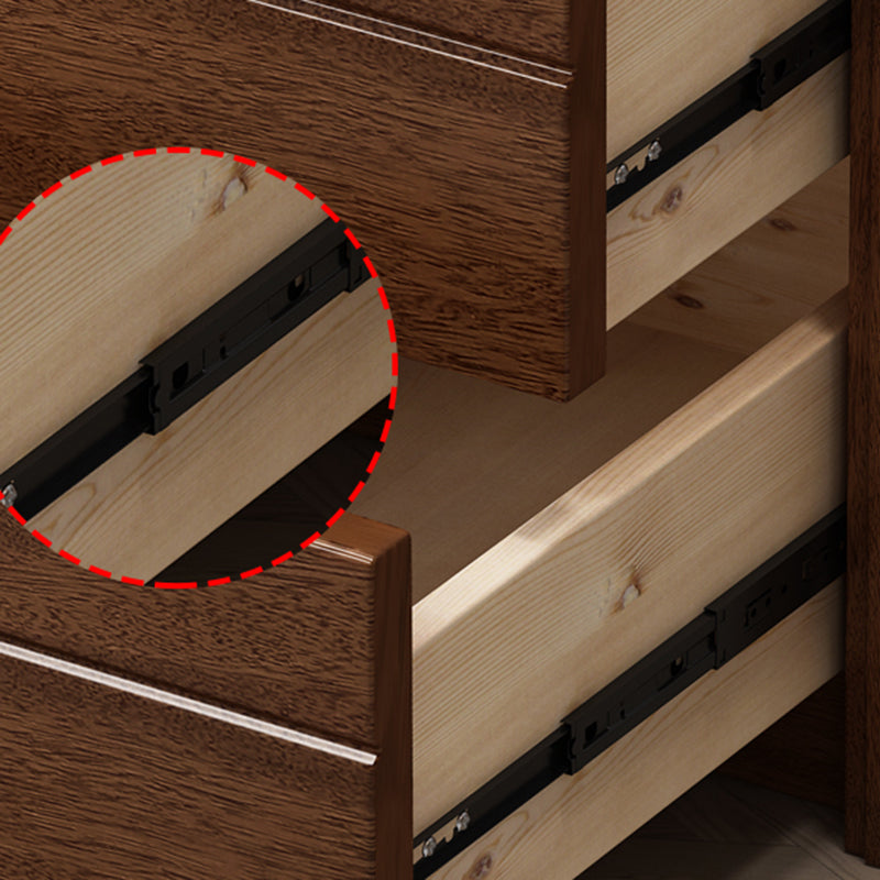 Cofre vertical dormitorio de madera sólida de 16 "W Cofre de almacenamiento con cajones