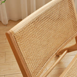 Solid Wood Armless Chair Woven Back Lounge Chair for Living Room Clearhalo 'Accent Chairs' 'accent_chairs' 'Chairs & Seating' 'furn' 'furn_accent_chairs' 'Furniture' 'Living Room Furniture' 7361184