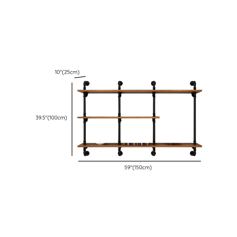 Libreria in legno ingegnerizzato industriale chiuso.