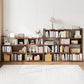 Engineered Wood Modern Bookcase Standard Open Back Bookshelf