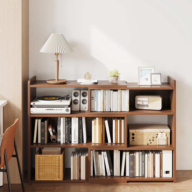 Engineered Wood Modern Bookcase Standard Open Back Bookshelf