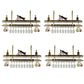 Stainless Steel Wine Rack Modern Simple Hanging Wine Rack Holder in Gold