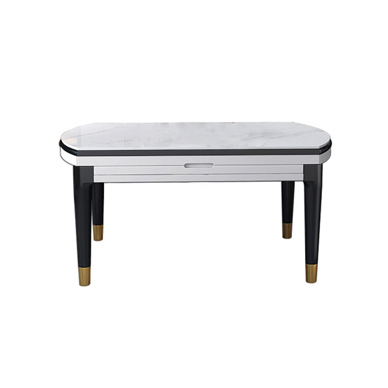 Moderne Stil Steinmöbel 5/7/9 PCs 4 Bein Tisch mit Armless Chair