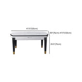 Moderne Stil Steinmöbel 5/7/9 PCs 4 Bein Tisch mit Armless Chair