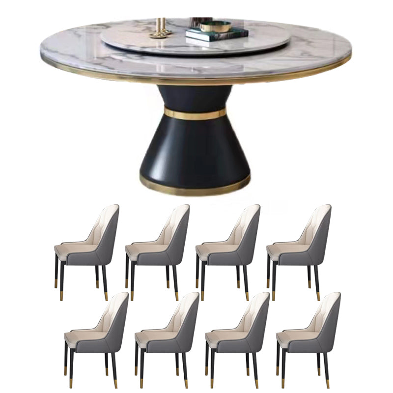 Muebles de mármol glam 5/7/9/11 altura estándar muebles de comedor para el hogar