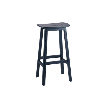 ソリッドウッドバースツールコンテンポラリースタイルのサドルシートアームレススツール