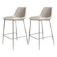 Indoor Faux Leather Bar Chair Contemporary Metal Legs Bar Stools 2 Piece Set Clearhalo 'Bar Furniture' 'Bar Stools' 'bar_stools' 'furn' 'furn_bar_stools' 'Furniture' 'Kitchen & Dining Furniture' 7362195