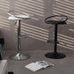 Taburete de bar con patas de metal para interiores, altura ajustable, con reposapiés
