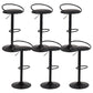 Taburete de bar con patas de metal para interiores, altura ajustable, con reposapiés